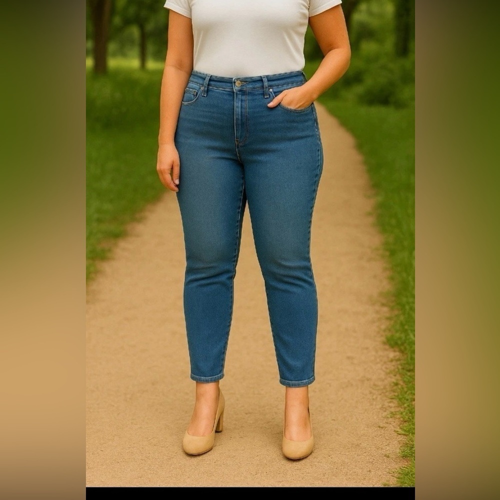 Michael Kors Blue Ankle Jeans